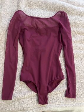 Lulli Mesh Long Sleeve Ballet leotard Size Medium